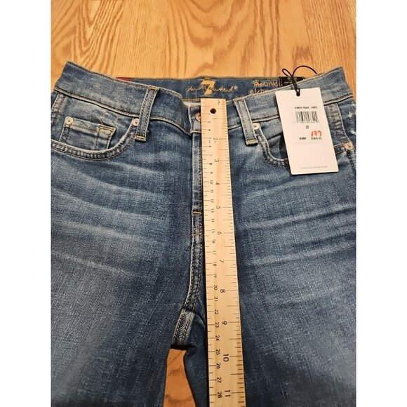 ALT Elena Gilbert 7 for All Mankind Jeans Women Sz 26 Blue Streetwear $300 - Picture 2 of 11